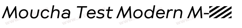 Moucha Test Modern M字体转换